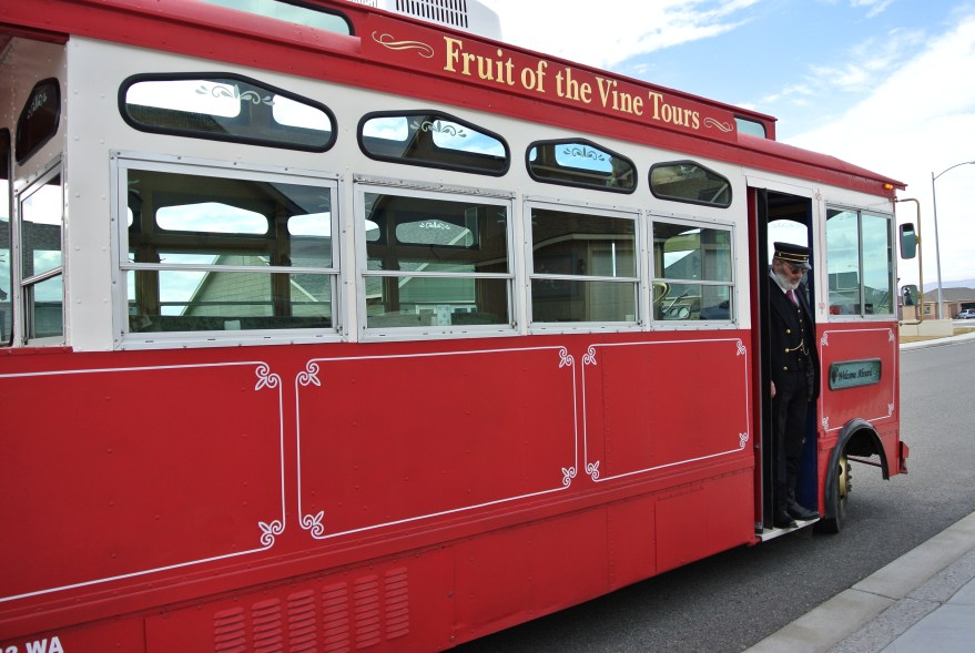 Our transportation...Fruit of the Vine Tours! 