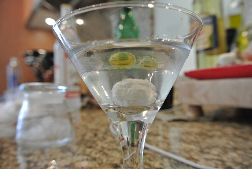 Feta cheese ball w/ truffle martini