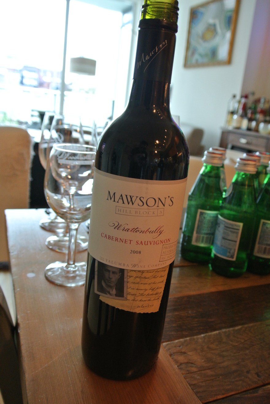 Day 21:  Mawson's Cabernet Sauvignon 2008