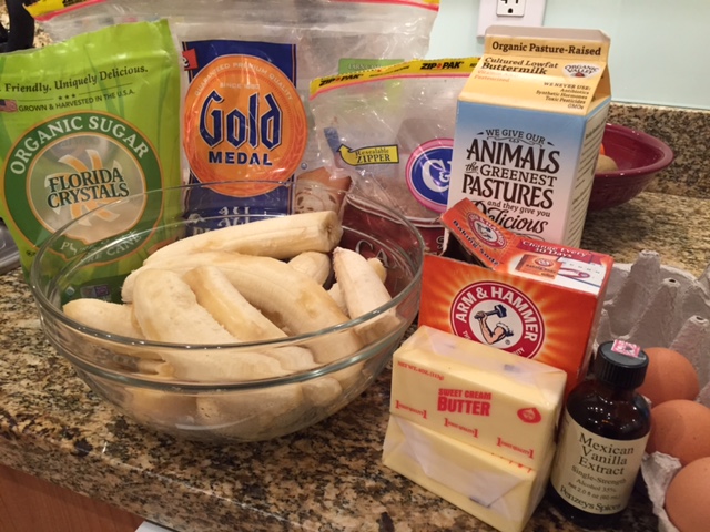 Banana Bread Ingredients 